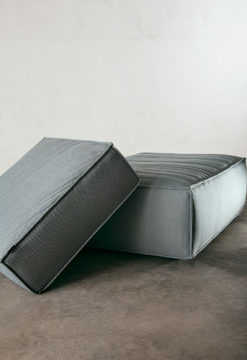 STACK - Rectangular fabric pouf by La Manufacture - view 3
